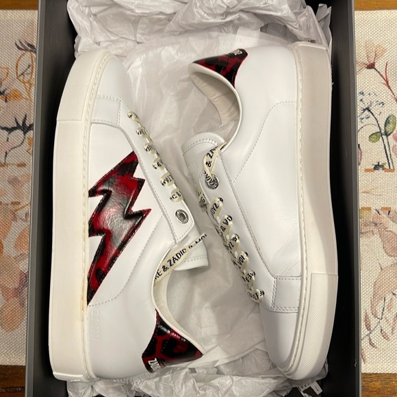 Zadig & Voltaire | La Flash Low Top | Platform Sneaker | Women’s EU 38 / US 7 - Picture 1 of 8